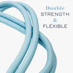 Rope leash with soft handle for dogs