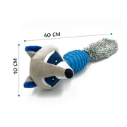 Mr. Raccoon Plush Squeaky Toy