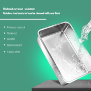 ECO STAINLESS STEEL LITTER TRAY FOR CATS