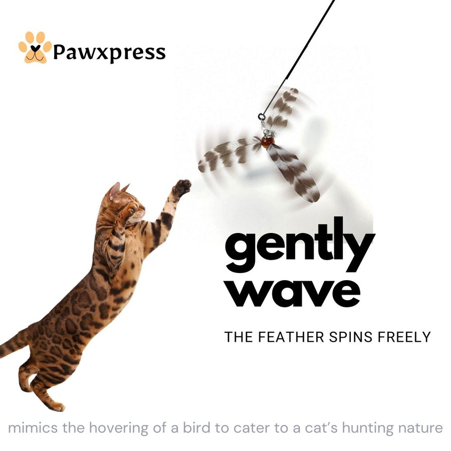 WINDMILL WAND TOY FOR CATS