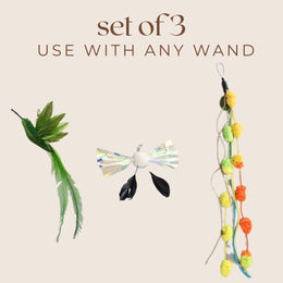 Cat teaser attachment set