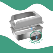 ECO STAINLESS STEEL LITTER TRAY FOR CATS