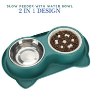 Double Section Dog Bowl