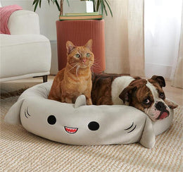 Plush Shark Pet Bed