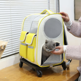 CARRIER ON WHEELS FOR CATS
